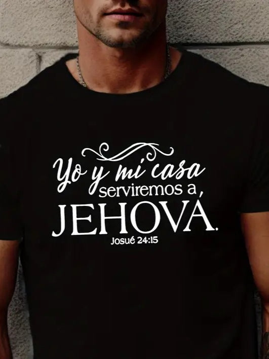 Erkek Jehova Baskılı Süprem T-shirt