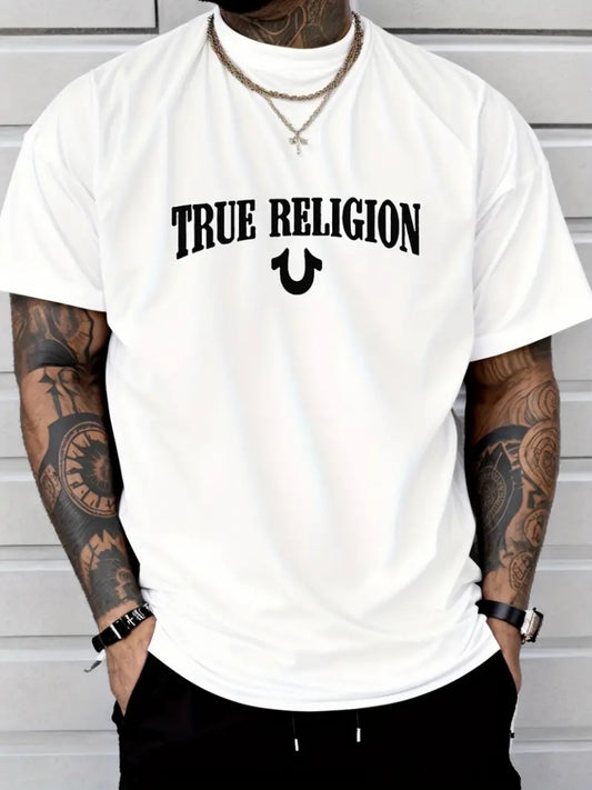 Erkek True Religion Baskılı Süprem T-shirt