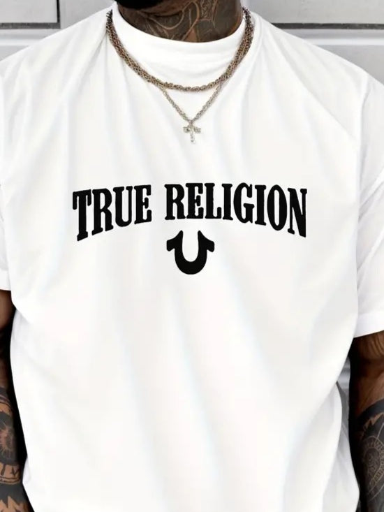 Erkek True Religion Baskılı Süprem T-shirt