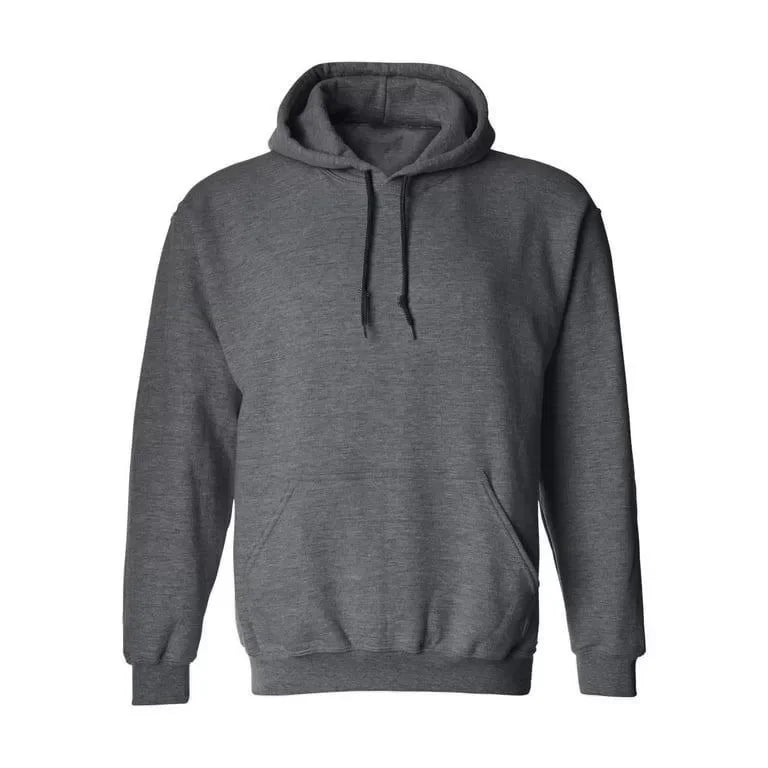 Erkek Uzun Kol Kapşonlu Basic Sweatshirt Hoodie - Füme