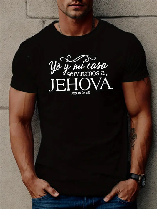 Erkek Jehova Baskılı Süprem T-shirt