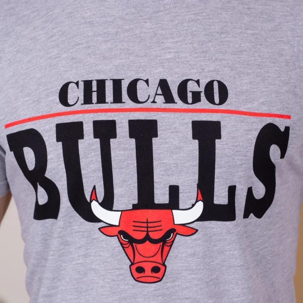 Erkek Kısa Kollu Chicago Bulls Baskılı Tişört